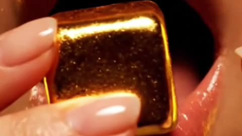 Asmr. Eat gold