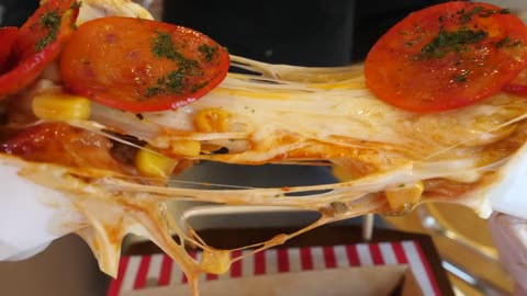 American Style Pizza Hot Dog, Cheese Hot Dog 🧀 🍕