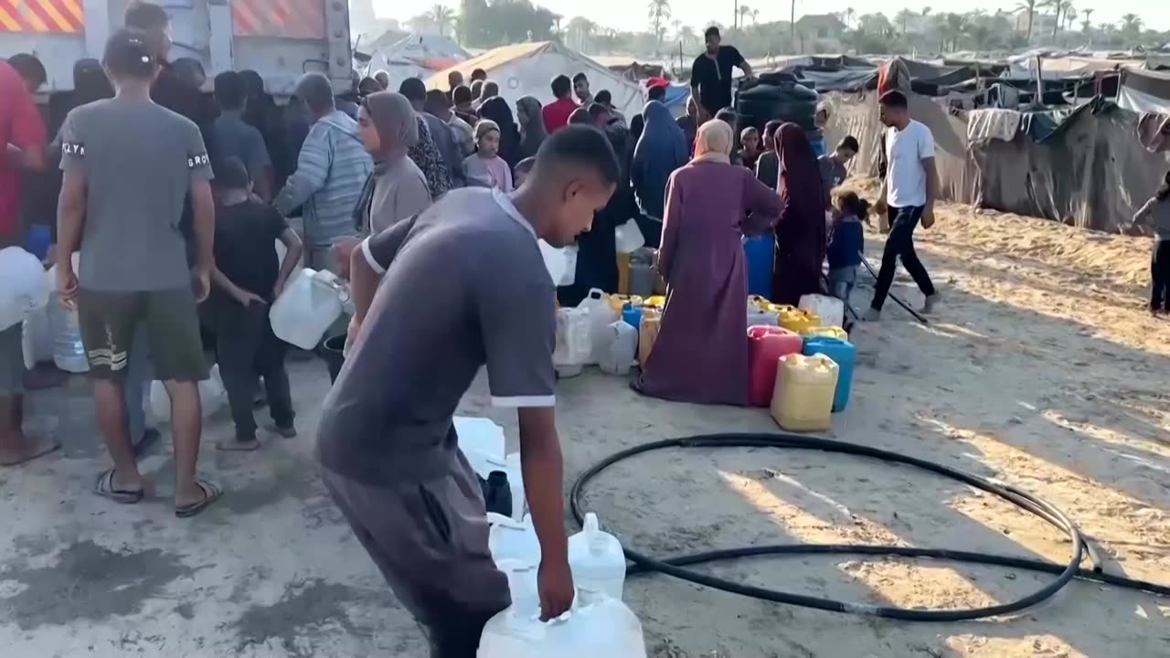 Displaced Palestinians in Khan Younis still waiting for aid