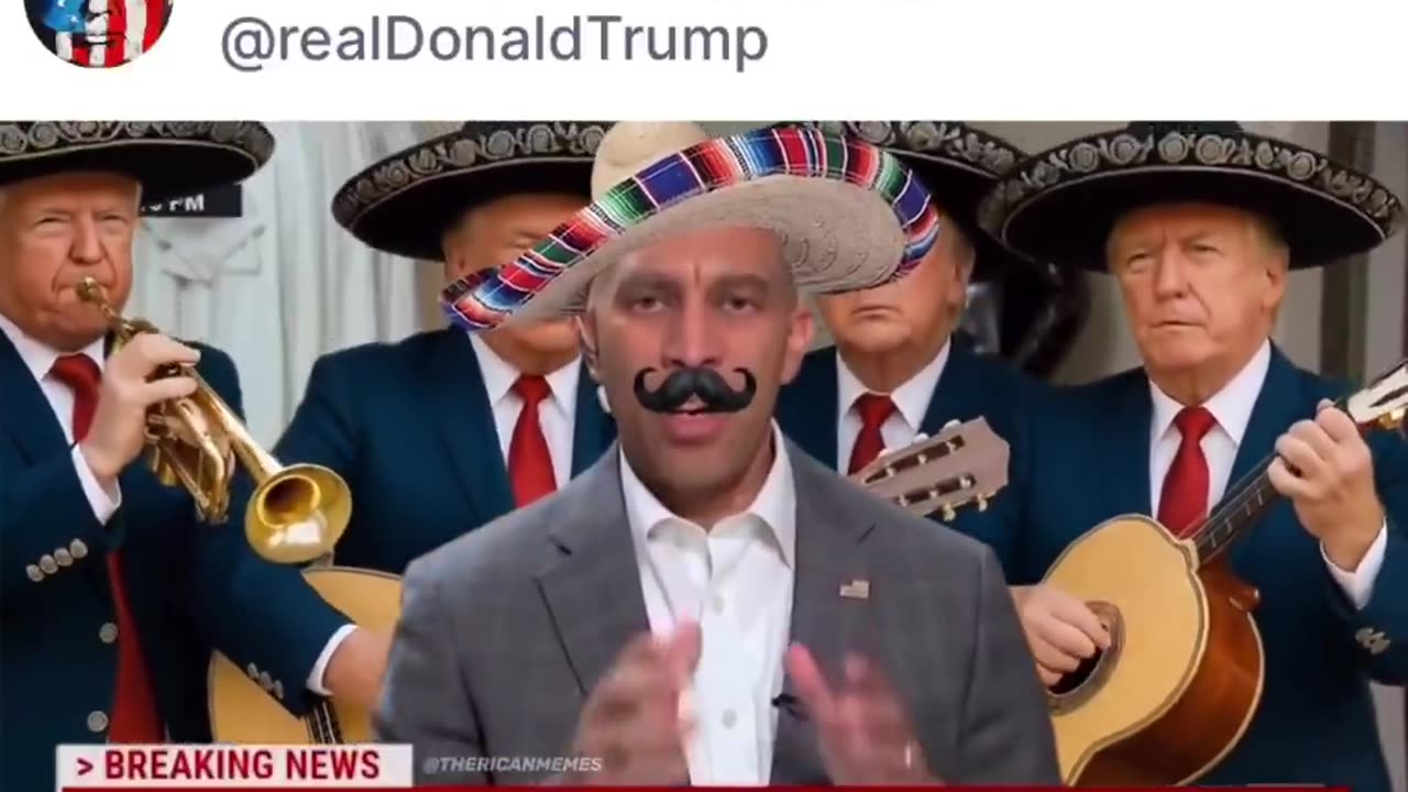 President Trump's meme that set it off.