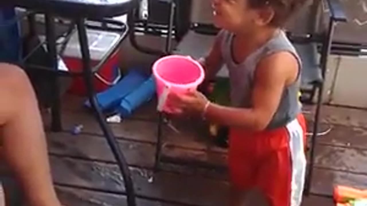 Marshall and grama water fight
