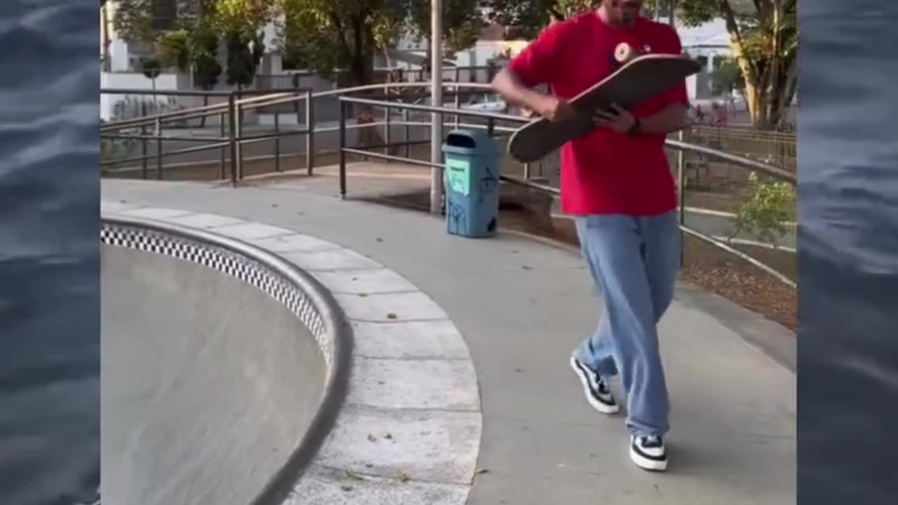 Bro got a skateboard