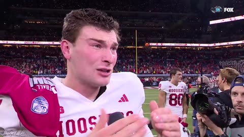 Fernando Mendoza after winning Big Ten Championship