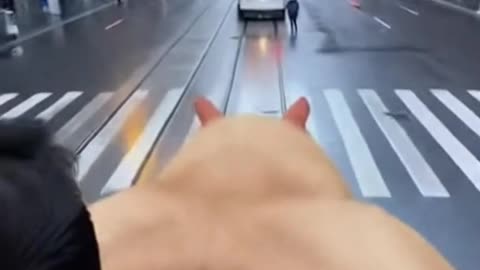 Commuting on a Giant Hamster Through the City! 🐹