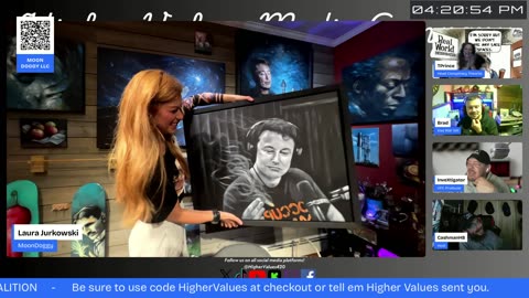 Higher Values- Art talk w/ special guest @Jurkowsk1Moon MoonDoggy