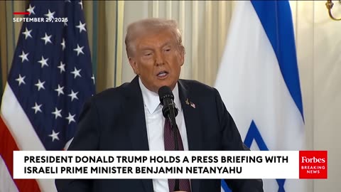BREAKING: Trump, Netanyahu Refuse To Take Questions After Announcing Gaza Peace Proposal
