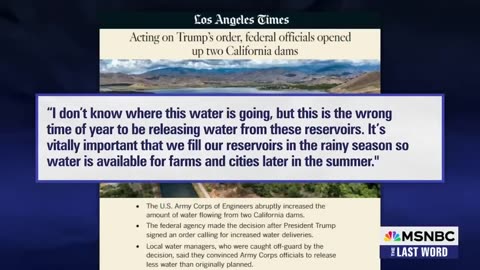 Lawrence_ Trump just executed the stupidest water action in the history of California