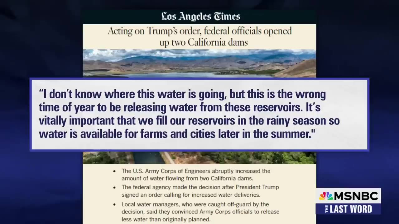 Lawrence_ Trump just executed the stupidest water action in the history of California
