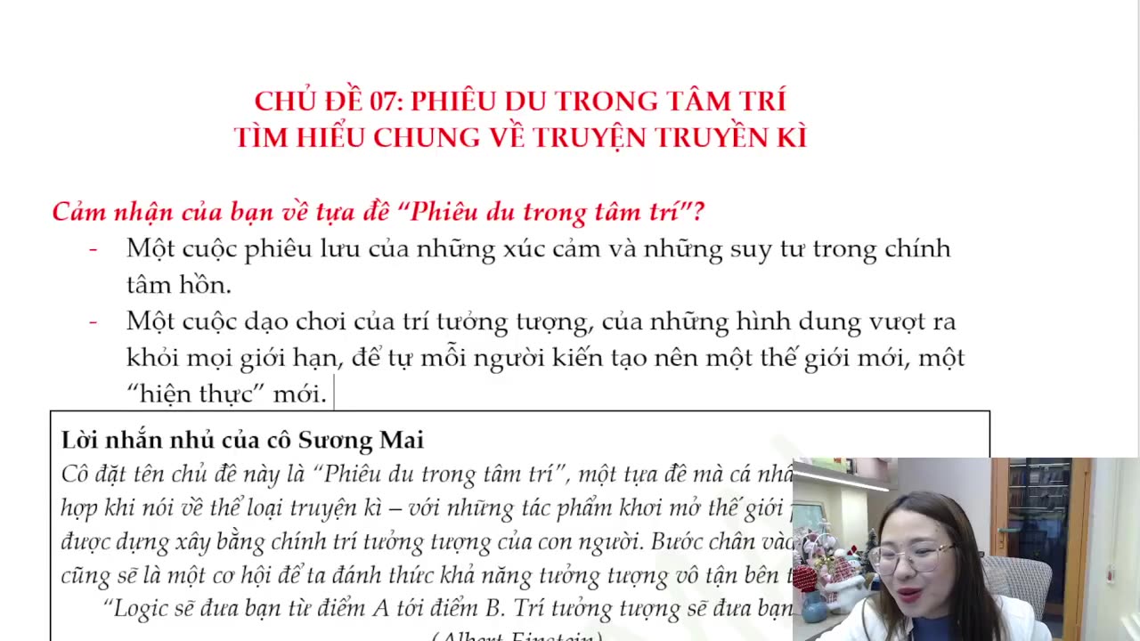 "Bài 07: Phiêu du trong tâm trí Tìm hiểu chung về truyện truyền kì "