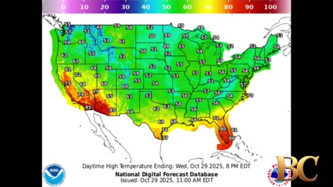 National Weather Forecast (October 29, 2025)