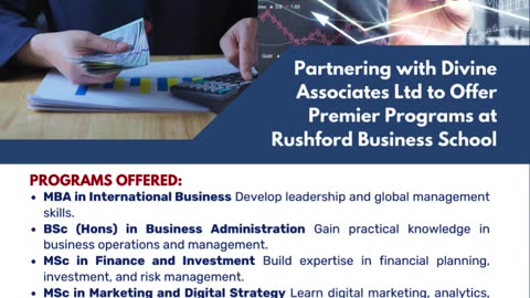 Empower Your Future with Rushford Business School & Divine Associates Ltd