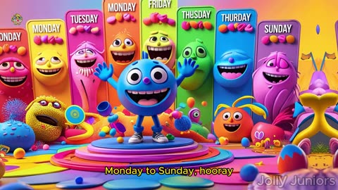 Days of the Week Song | The Singing Jolly Juniors| Seven Days a Week | Days of the Week Song #song