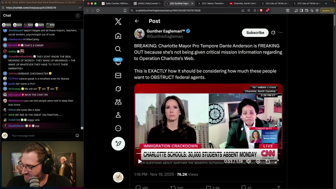 TheSaltyCracker: DEMs Have Real Bad Week ReeEEStream 11-19-25 .......