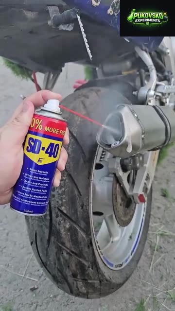 Wd 40 in Motorcycle exhaust