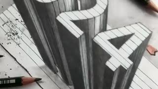 Trending: Draw 2024 New Year #drawing #art #circlelineartschool #shorts #2024 #h