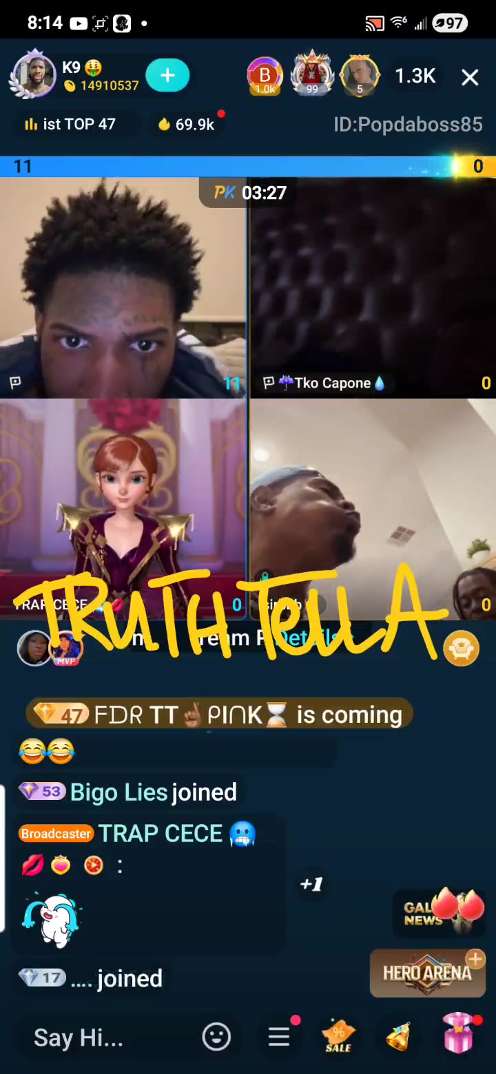 TKO CAPONE, K9, SIRBBB & TRAP CECE TEAM PK DISCUSSING THE DRAMA