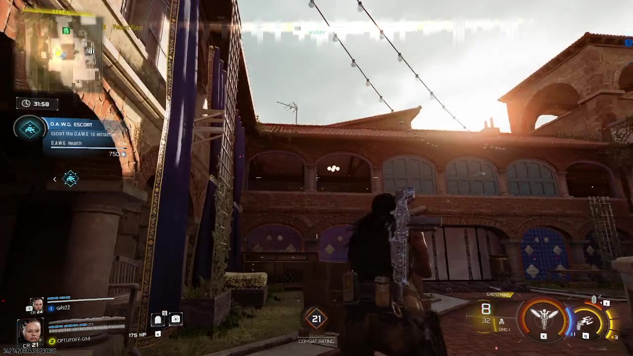 Playing Call of duty endgame