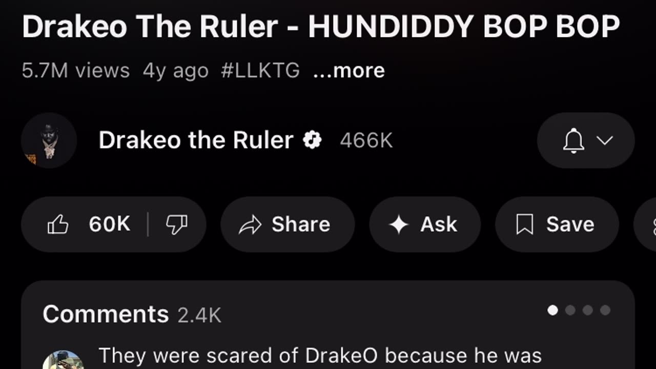 The first drakeo song I ever heard