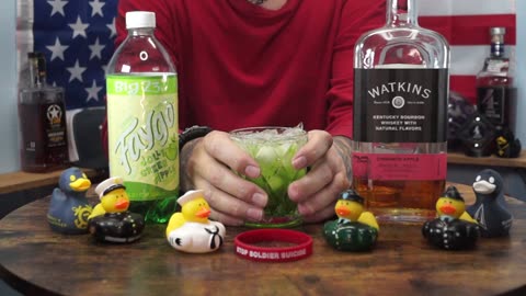 Tom Dasher - Watkins Cinnamon Apple Whiskey & Faygo Jolly Green Apple Soda