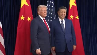 President Trump Greets the President of the People's Republic of China
