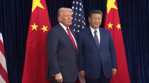 President Trump Greets the President of the People's Republic of China