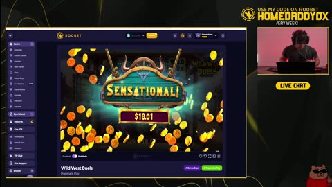 $2 to 200 on my FIRST SPIN (Roobet: Wild West Duels) • Slots & Casino