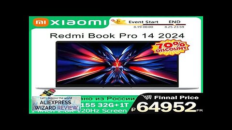 Xiaomi Redmi Book Pro 14 2024 U5/U7 16/32 512/1024 2.8K 120Hz Screen Review