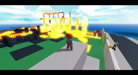I survived a Fire! | Roblox natural disaster survival
