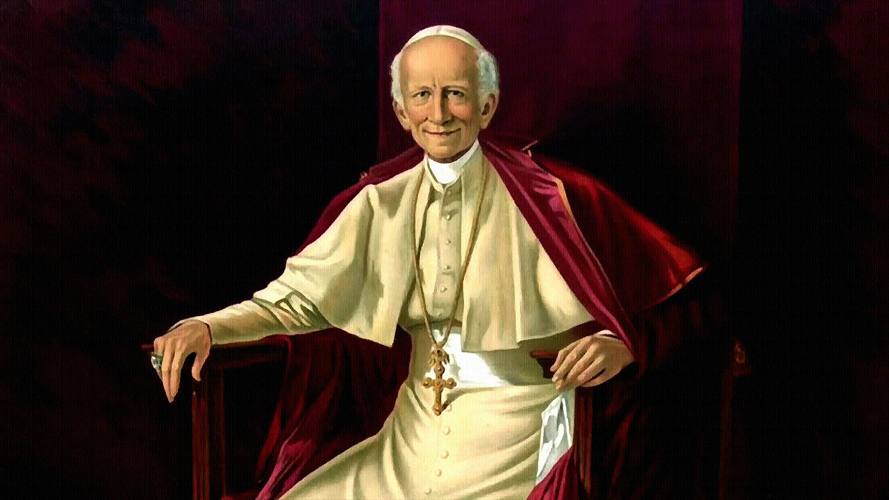 #“🛑PAPA LEONE XIII NEL 1896 -# IL PRIMO PAPA RIPRESO IN VIDEO, ALL'ETÀ DI 86 ANNI-, 🛑MISE TUTTI IN GUARDIA DALLA MASSONERIA!! FU LUI A SCRIVERE LA FAMOSA PREGHIERA A S. MICHELE ARCANGELO, CHE SI RECITAVA ALLA FINE DI OGNI SANTA MESSA!!”
