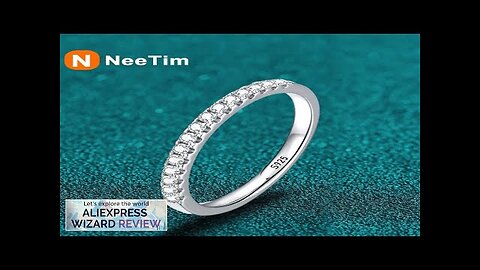 NeeTim Moissanite Ring 925 Sterling Silver with White Gold Plated Full Diamond Review