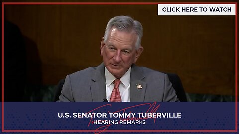 Senator Tuberville Gives Remarks at Aging Committee Hearing to Improve Wellness for Seniors