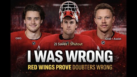 I Was Wrong — Red Wings Snap Colorado Drought | Statement Win Before the Olympic Break