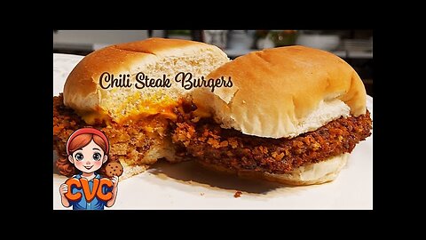 How to Make a Chili Steak Burger - Panko Crusted and Fried Chili Hamburger Recipe
