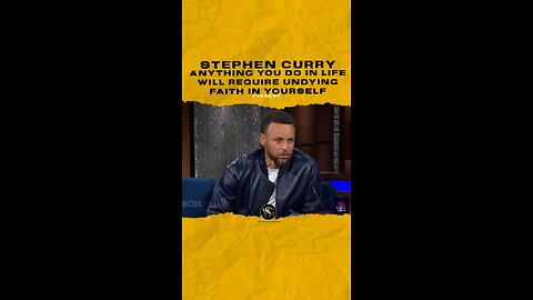 @stephencurry30 Anything you do in life will require undying faith in yourself