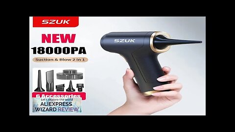 SZUK 18000PA Car Vacuum Cleaner Mini Portable Duster Handheld Cleaning Machine Home Review