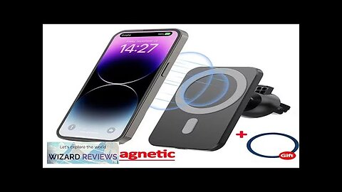 Magnetic Car Wireless Charger For iPhone 15 14 13 12 Pro Max Review