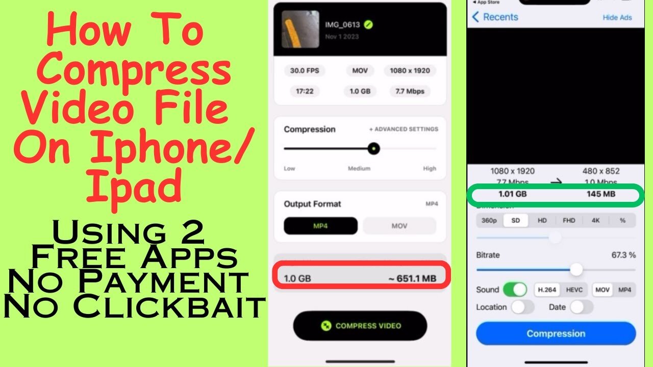 How To Compress Video Files On Iphone/Ipad (Full Guide)