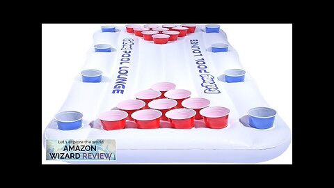 GoPong Pool Lounge Beer Pong Inflatable with Social Floating White Review