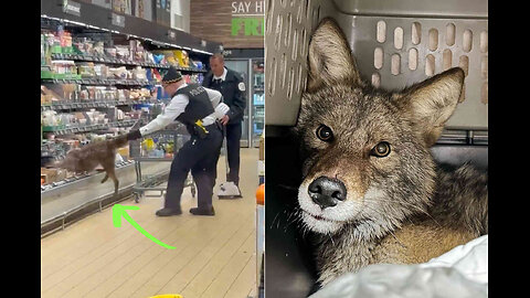 police pulled a COYOTE out of Aldi