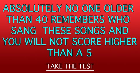 Who sang these songs?