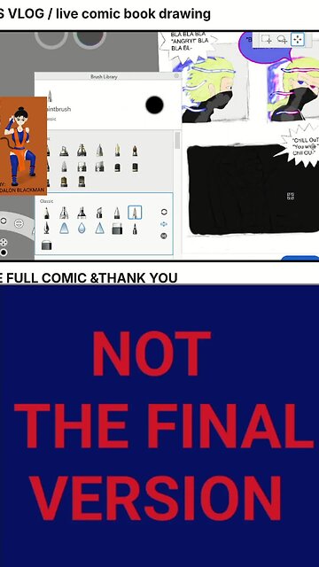 just a comic book in progress