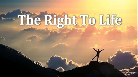 The Right To Life - John 3:16 C.M. Sunday Morning Service LIVE Stream 10/19/2025