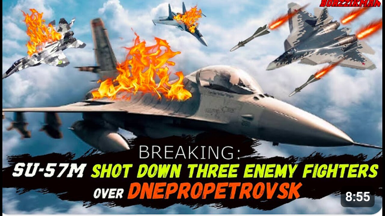 SHOCKING Dogfight Over UKRAINE: F-16, Mig-29, and Su-27 Did Not Survive Their Meet-Up With Su-57M