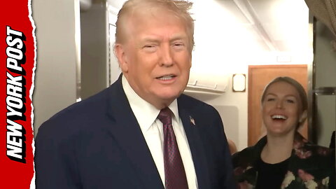 Trump hits turbulence on AF1: 'Looking for something to grab and it's not going to be Karoline'
