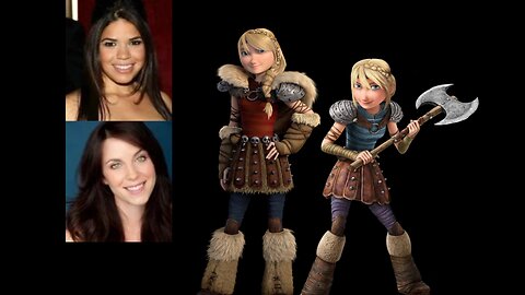 Animated Voice Comparison- Astrid Hofferson (How to Train Your Dragon)