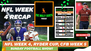 NFL Week 4 Round-up, CFB Week 5 Recap, & Ryder Cup Finale!