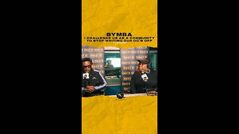 @therealsymba I challenge us as a community to stop writing our og’s off