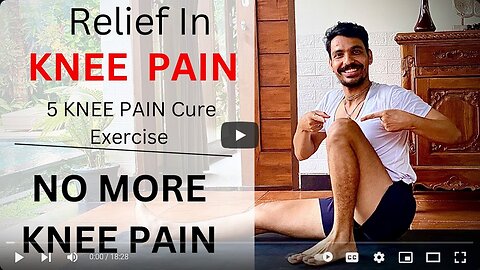 Yoga For Knee Pain Relief _ No More Knee Pain _ Cure Your Knee Pain _ 5 Knee Pai