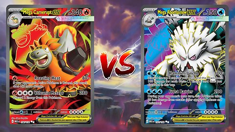 Pokemon TCG Live Mega Camerupt EX Volcanion EX VS Mega Abomasnow EX Kyogre!!