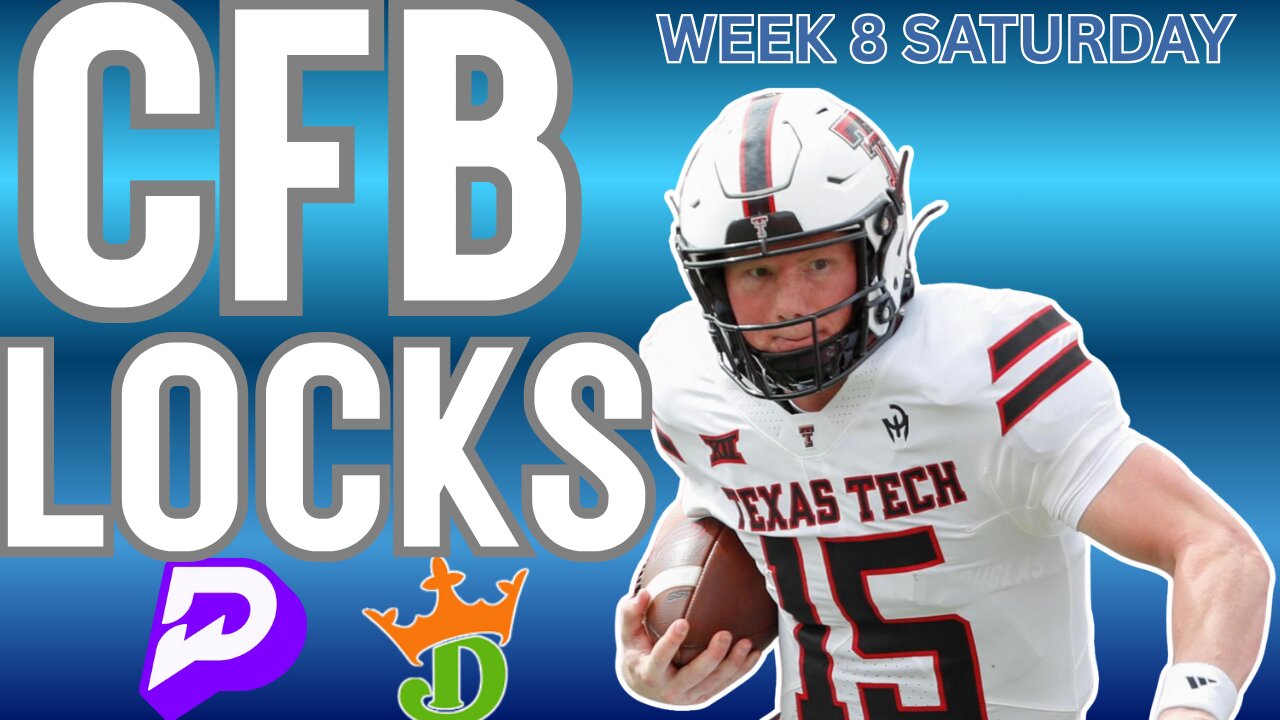 CFB WEEK 8 SATURDAY - BEST BETS - TOP PARLAY + HAIL MARY + TOP PLAYER PROPS